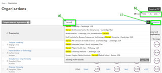 Filtering results