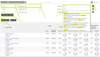 Inspec Analytics Organisation Page